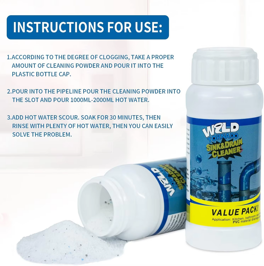 Pipeclear™ Drain Cleaning Powder