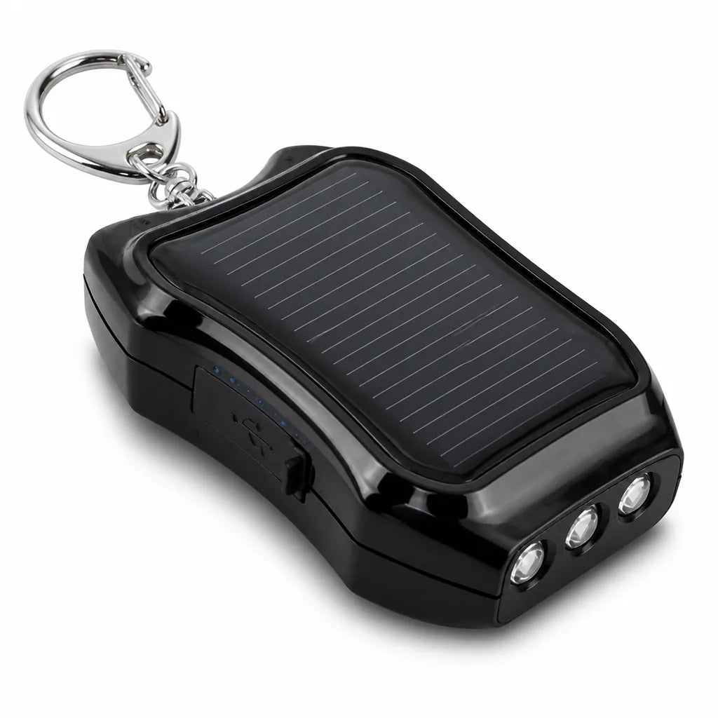SunClip™ Solar Keychain Power Bank
