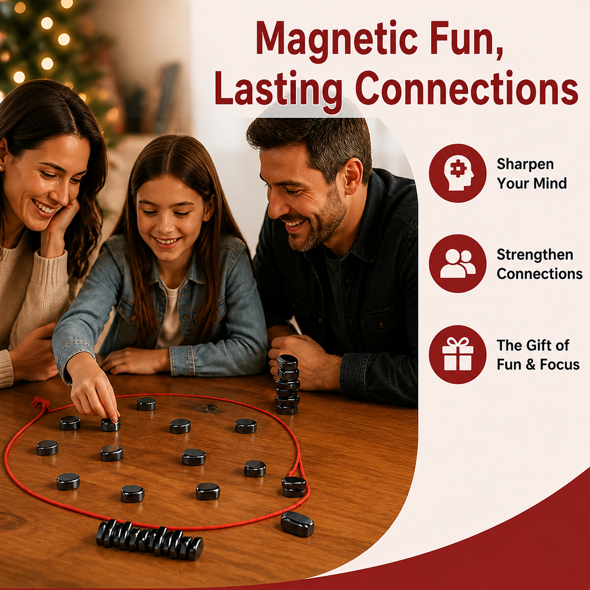 Magnara™ Magnetic Strategy Game — Family Fun for Up to 4 Players