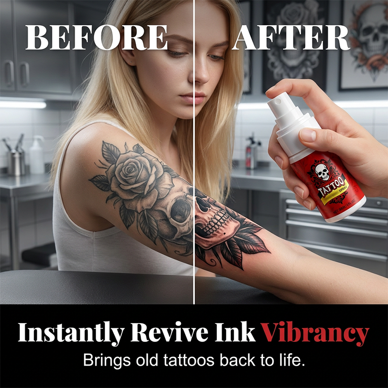 Inkglow™ Tattoo Care Spray — Bold, Vivid-Looking Ink