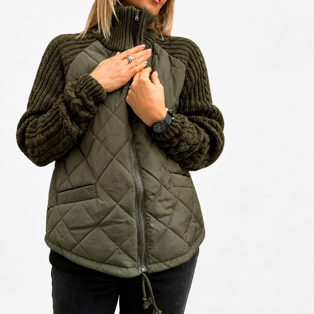Quilla™ Quilted Knit Patchwork Jacket