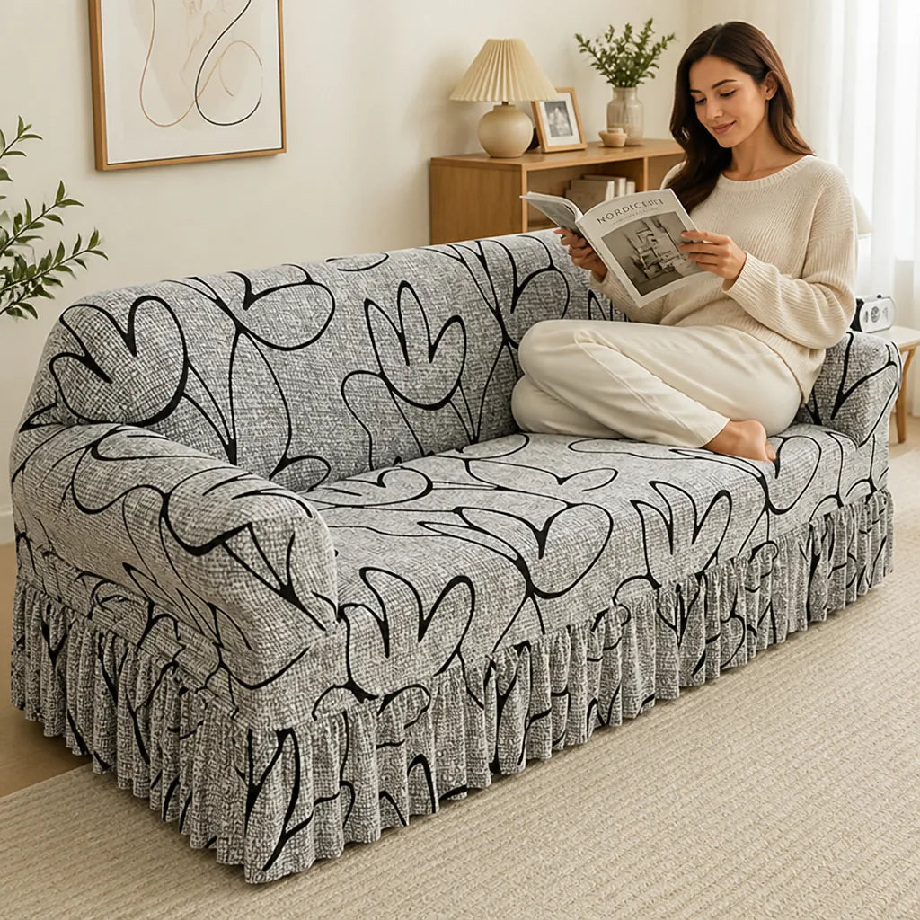 SnugFit sofa cover grey lotus