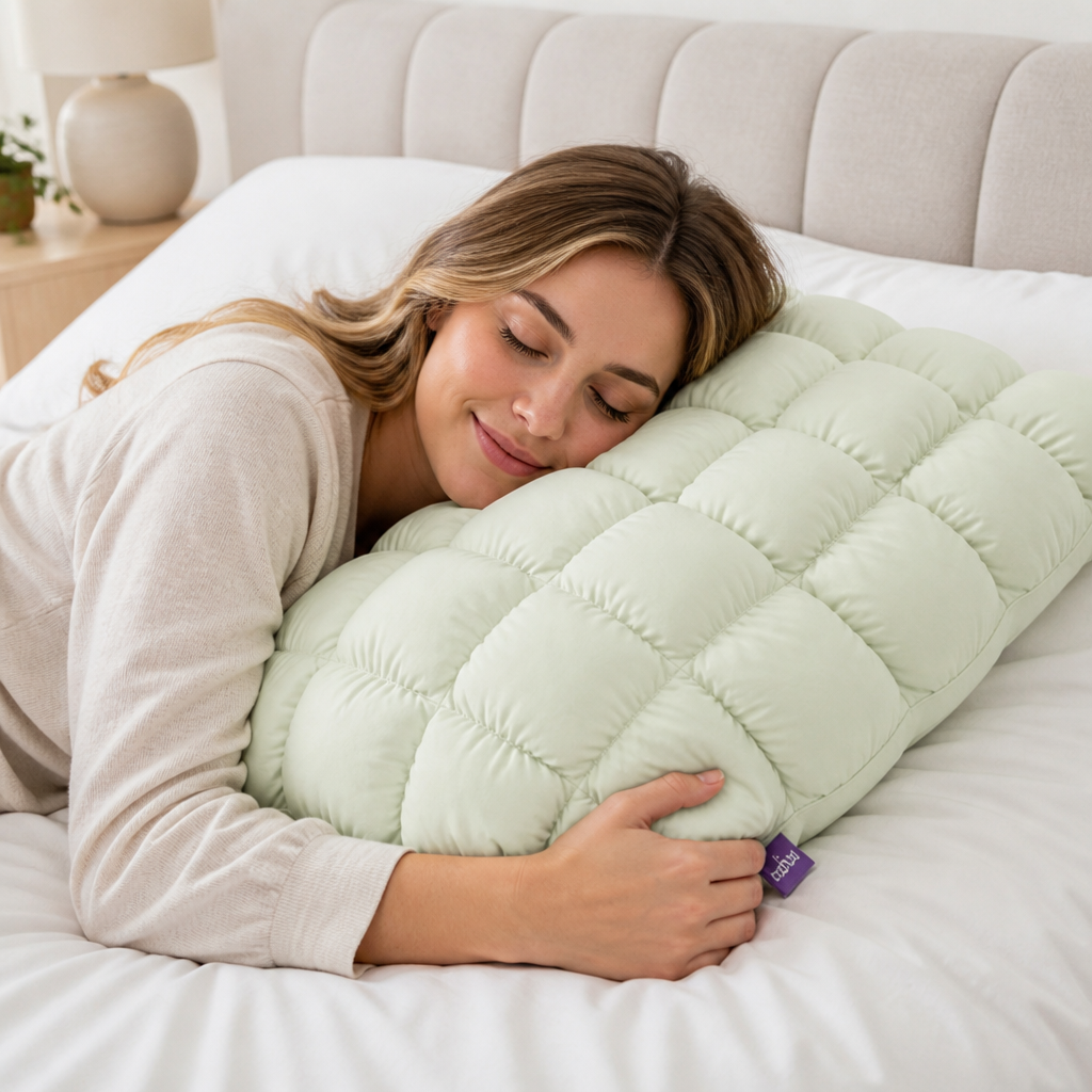 Cloudnest™ Cooling Puff-Grid Pillow