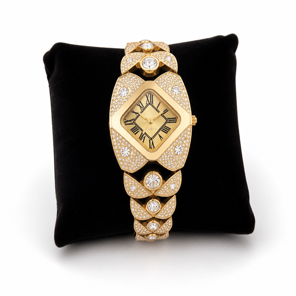 Aurelia™ Quartz Bracelet Watch — Timeless Sparkle