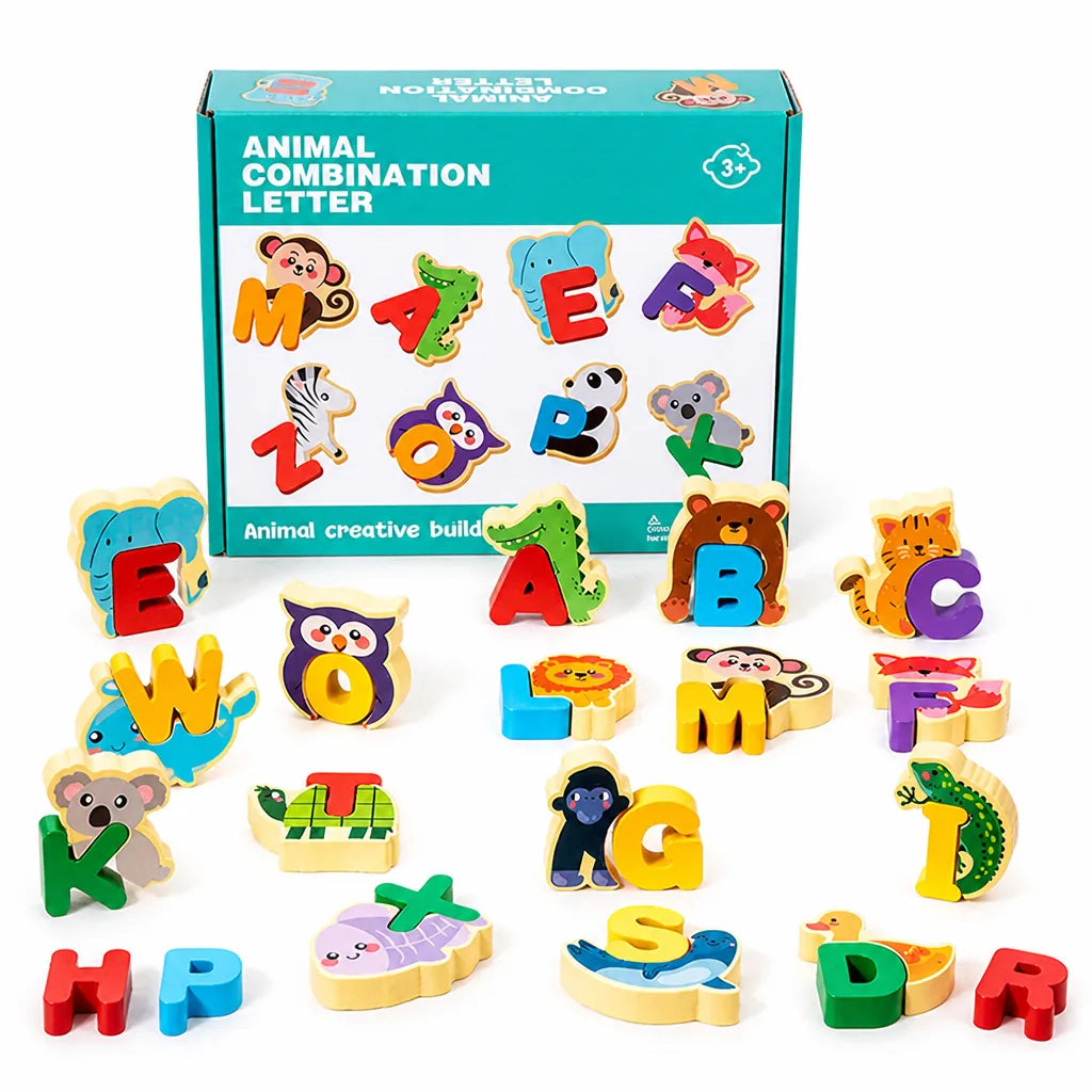 AlphaZoo™ Wooden Animal Alphabet Puzzle