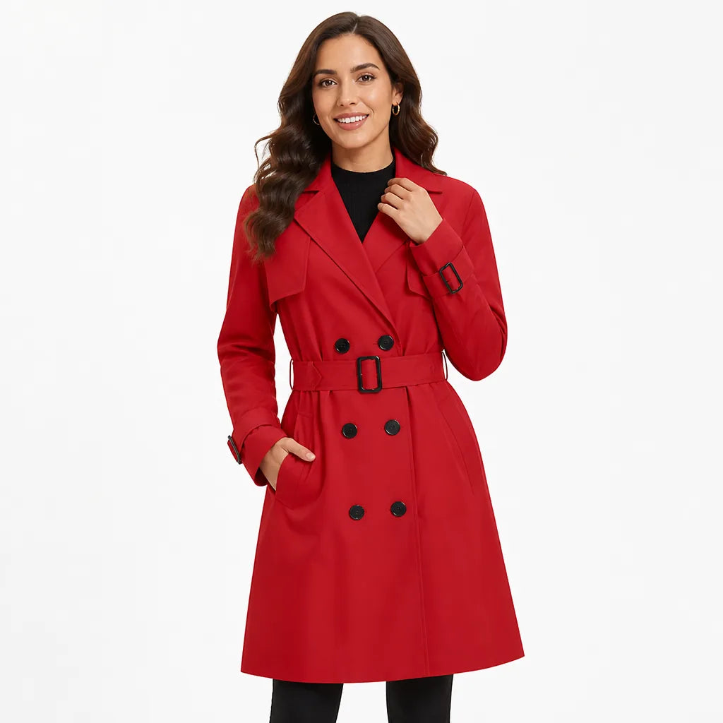 Belmora trench coat Red