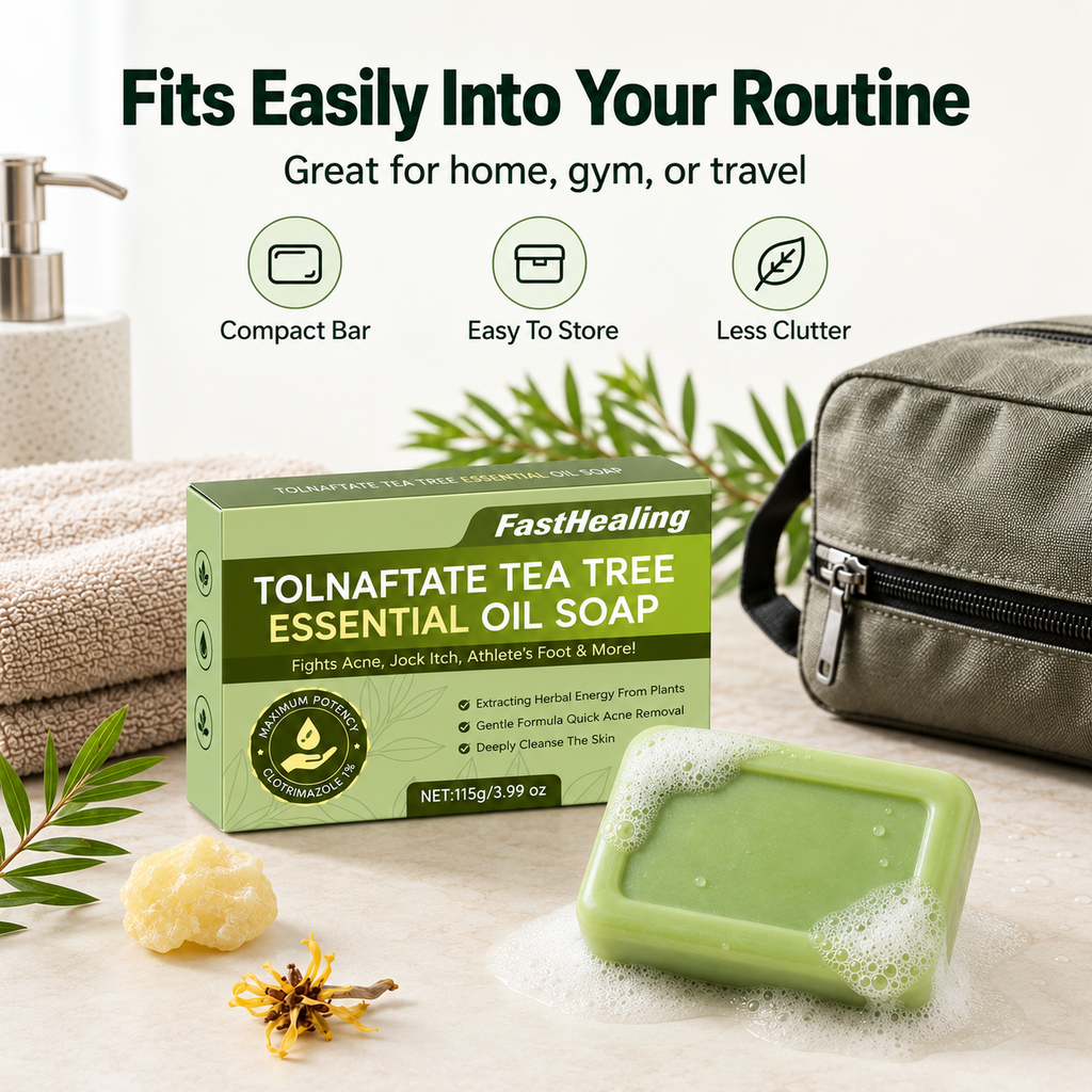 Leafora™ Tea Tree Cleansing Bar — Fresh, Clean Daily Care