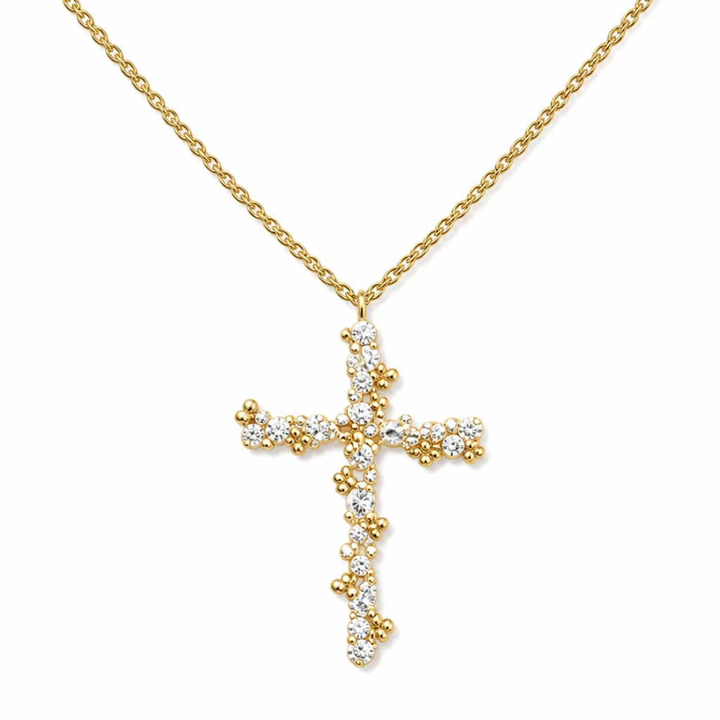 Seraphina™ Sparkling Cross Necklace — Faith in Every Glance