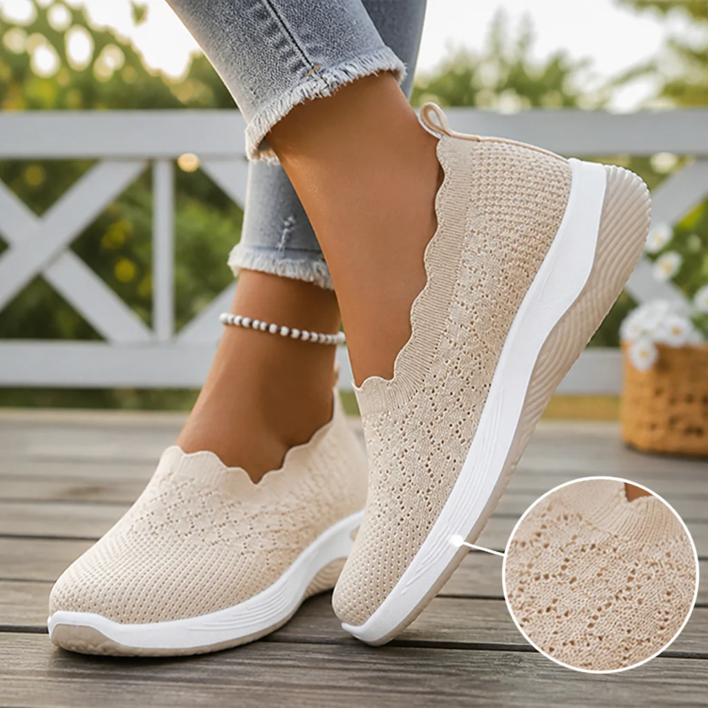 Breezelle™ Women's Slip-On Knit Sneakers