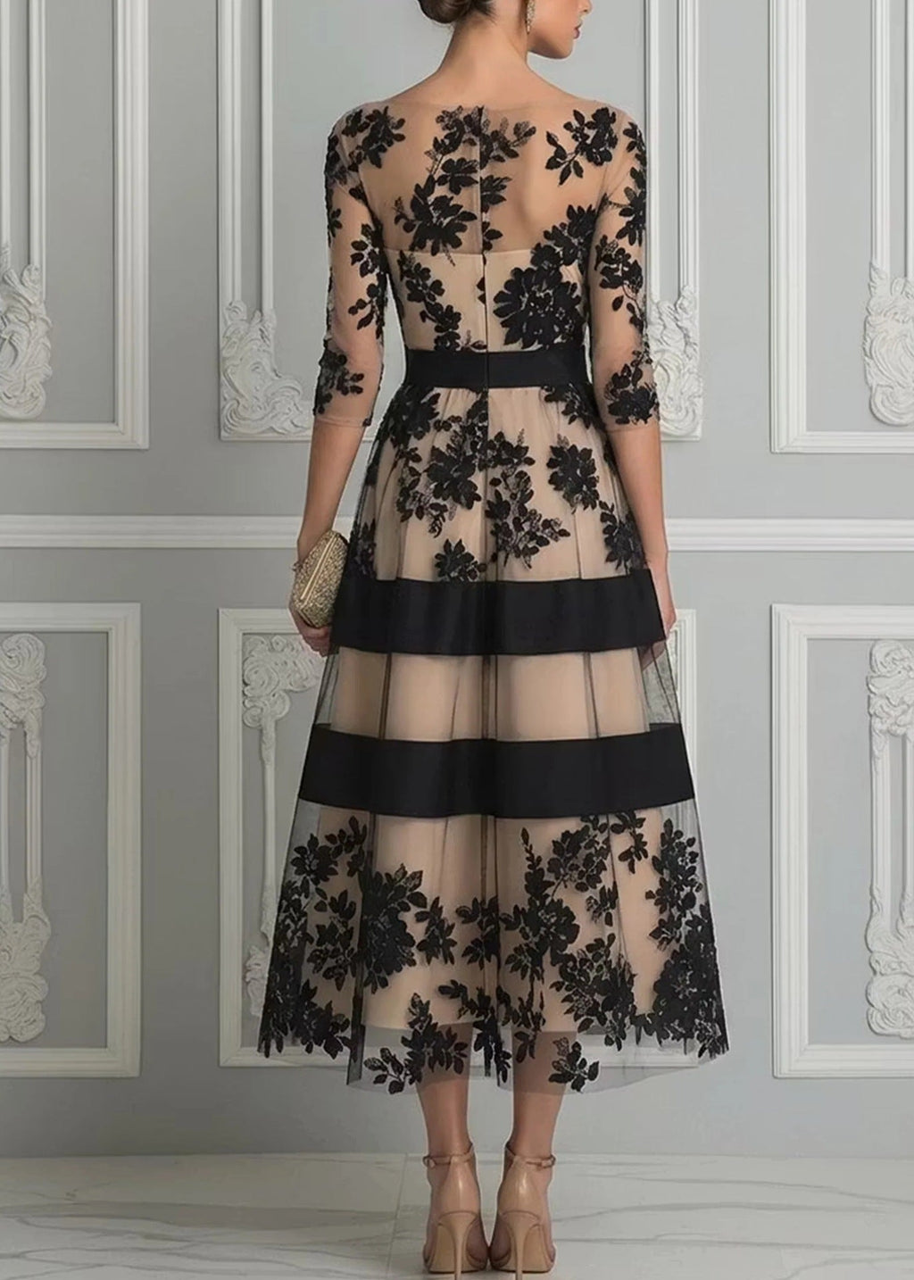 Florenza™ Women's Floral Lace Midi Dress