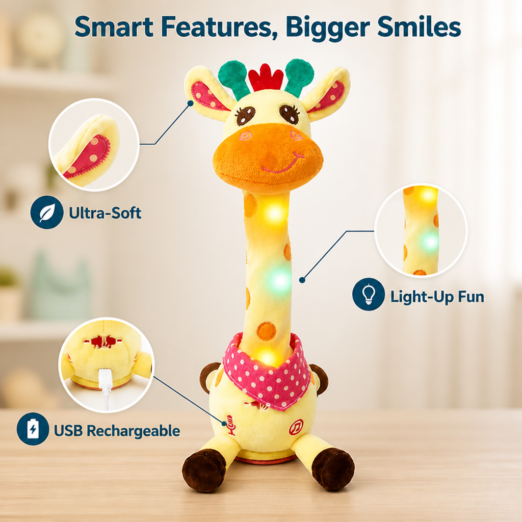 SingSprout™ Singing Giraffe Plush Toy