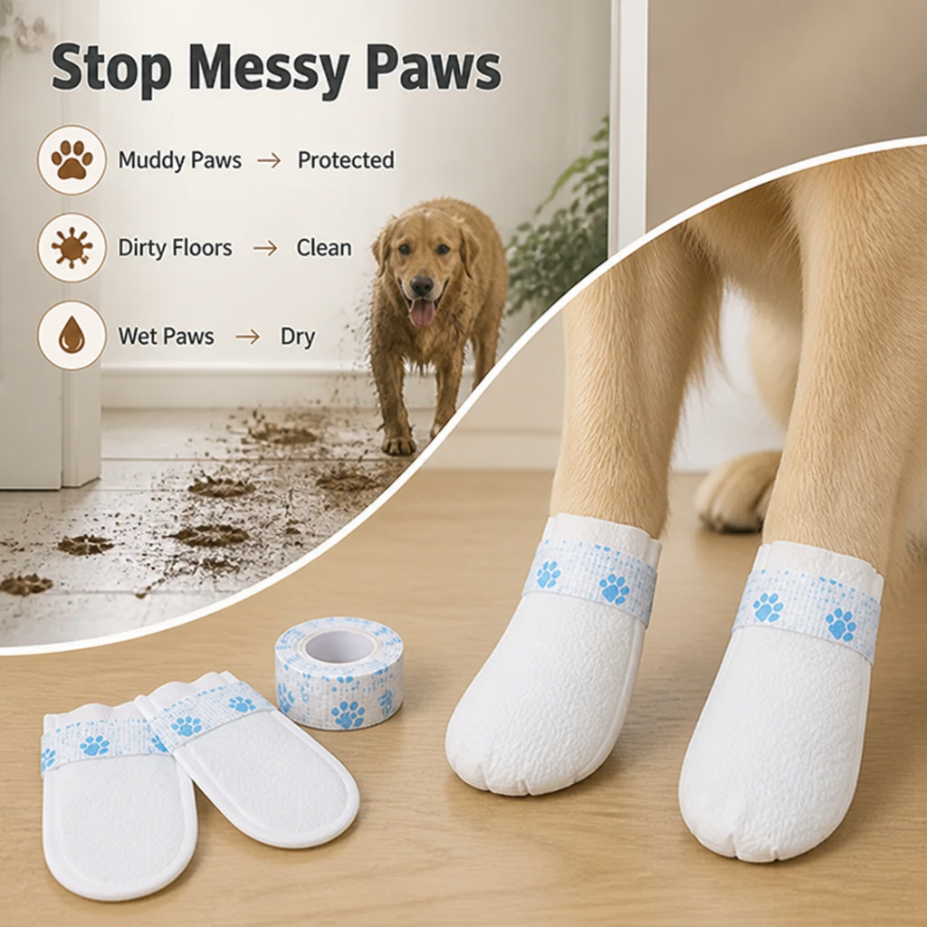 PawShield™ Disposable Dog Paw Covers