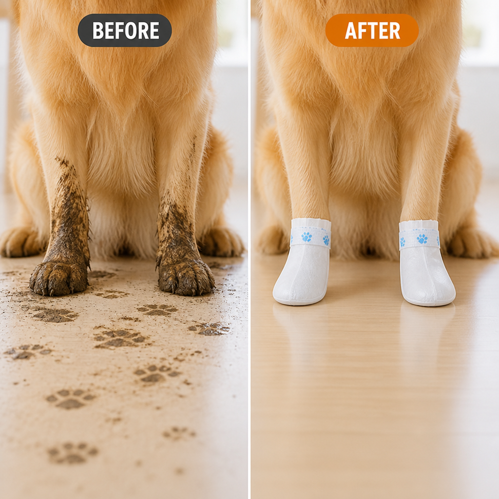 PawShield™ Disposable Dog Paw Covers