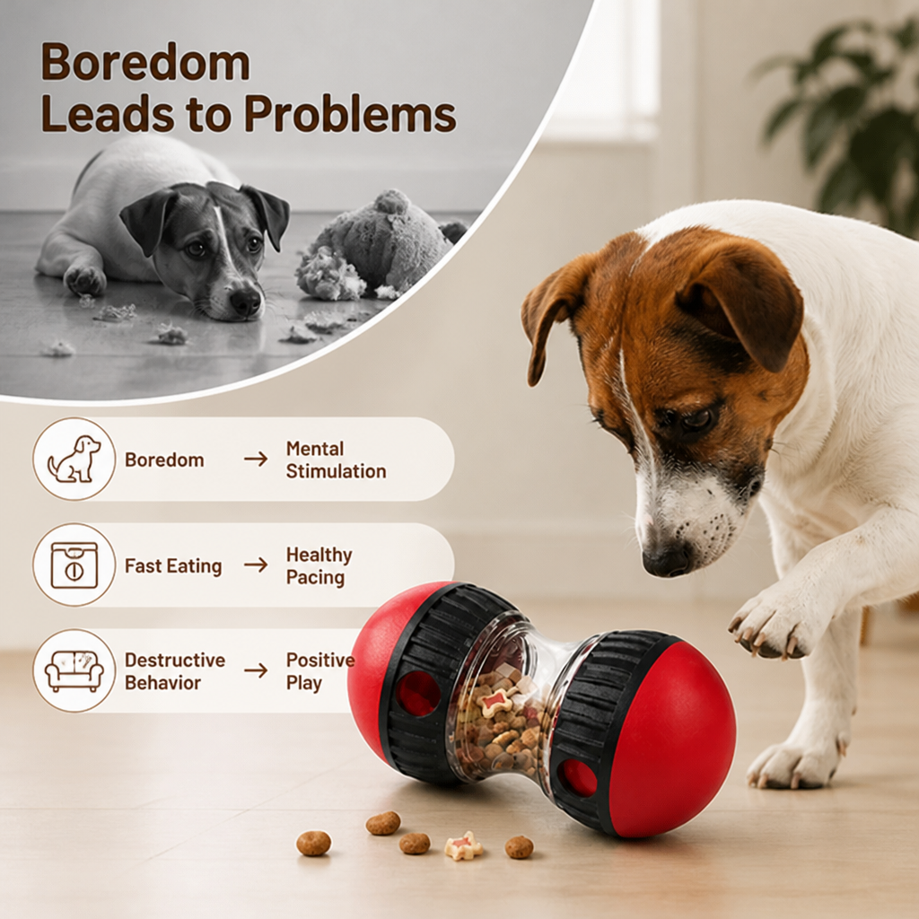 TreatTumble™ Dog Treat Dispensing Ball