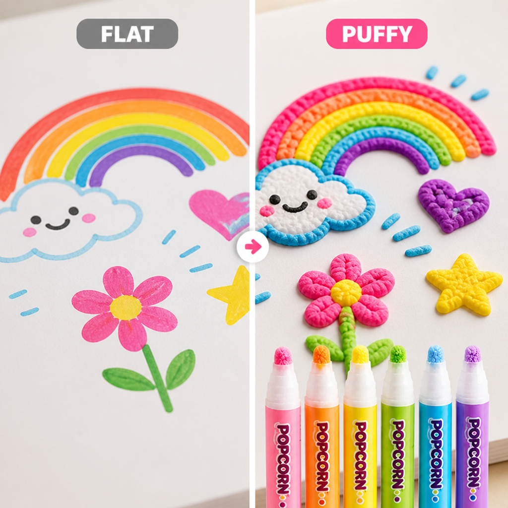 PuffArt™ 3D Puffy Paint Pens Set