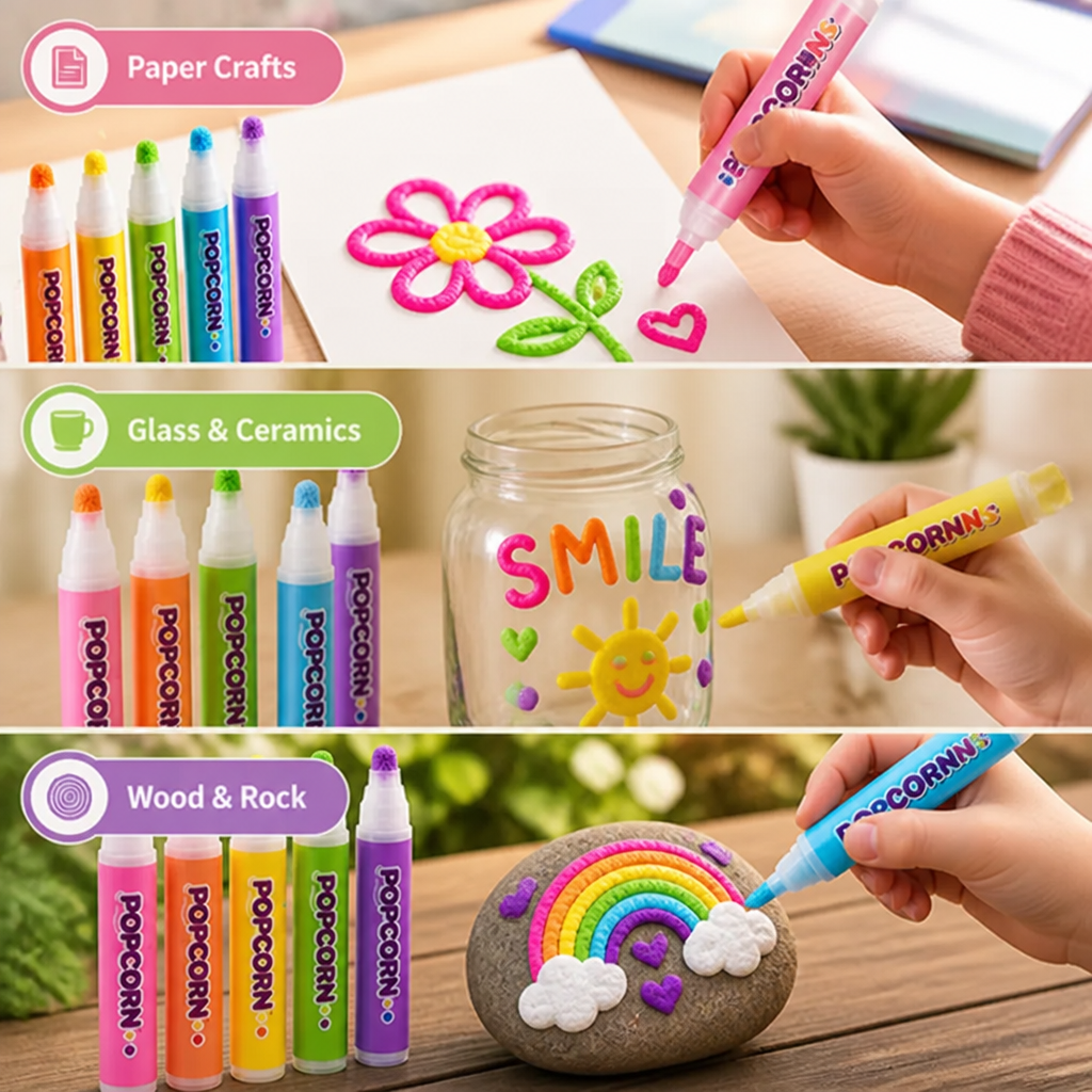 PuffArt™ 3D Puffy Paint Pens Set